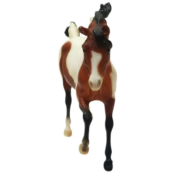 1998 Breyer Andalusian Stallion Bay Pinto Horse #633 Brown White Black Vintage - Picture 6 of 14
